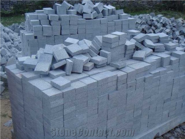 G654 Gray Granite Cube Stone Pavers