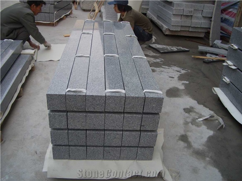 G654 Paving Gray Granite Slabs & Tiles, China Black Granite