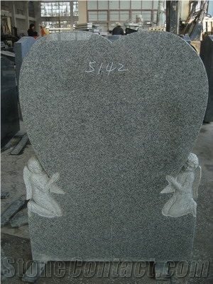 G654 Sesame Black Granite Simple Shape Western Style Tombstones/ Monuments / Headstones