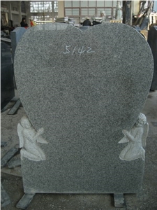 G654 Sesame Black Granite Simple Shape Western Style Tombstones/ Monuments / Headstones