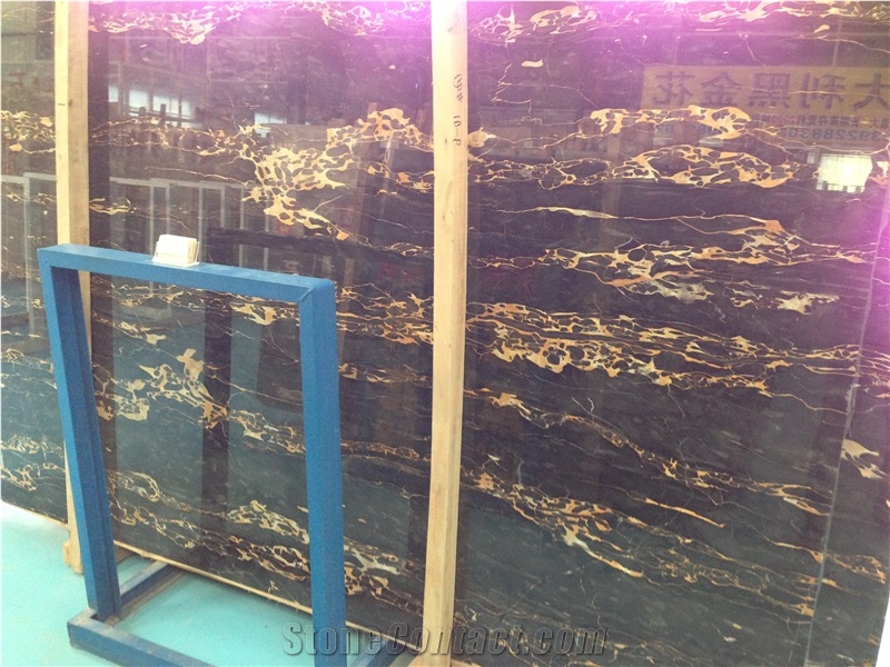 Golden Portopo, Nero Portoro Slab & Tile, 60x60cm,80x80cm,1.7cm ,2cm