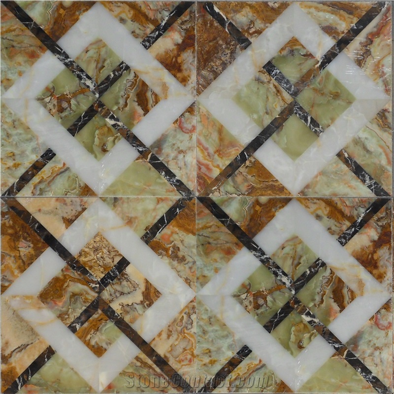 Multicolor Onyx Mosaic Pattern for Wall, Flooring