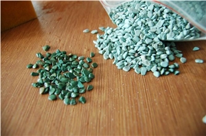 Natural Green Machine Made Tumbled Pebbles for Garden Decoration