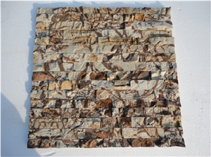 Natural Piebald Sandstone Multicolor Sandstone Ledge Stone Veneers / Cultured Stone / Interior Wall Cladding Decoration Panel