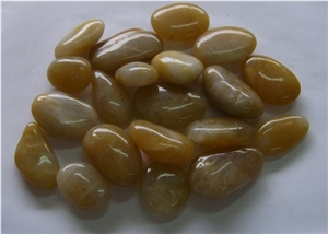 Natural Shape Yellow River Stone Pebbles for Landscaping Decoration