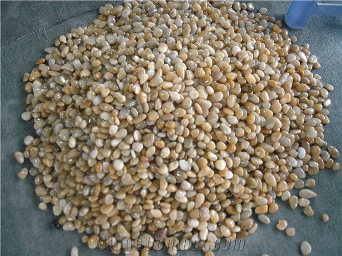 Natural Shape Yellow River Stone Pebbles for Landscaping Decoration