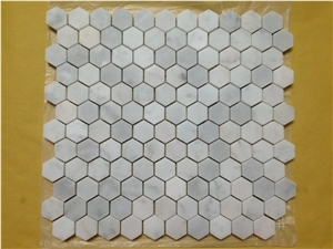 Natural White Marble Chipped Mosaic / Round Mosaic / Square Mosaic / Strips Mosaic / Mosaic Pattern