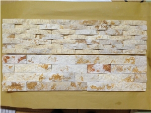 Natural White Quartzite & Rusty Slate Veneers Ledge Stone/ Cultured Stone / Interior Wall Cladding