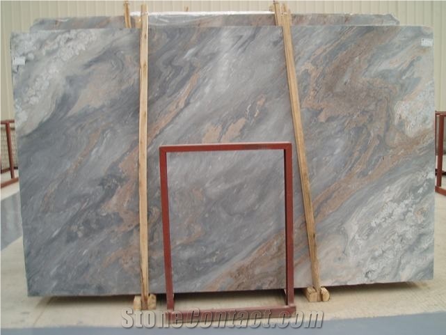 Palissandro Bronzetto Blue Marble Slabs & Tiles, Slab for Wall, Flooring