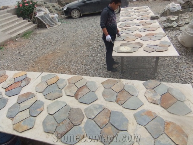 Paving Slate, Roof Slate, Wall Slate, China Yellow Slate Cultured Stone