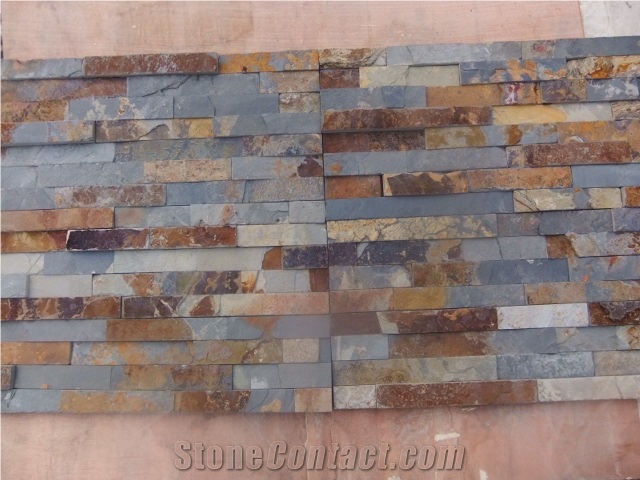 Paving Slate, Roof Slate, Wall Slate, China Yellow Slate Cultured Stone