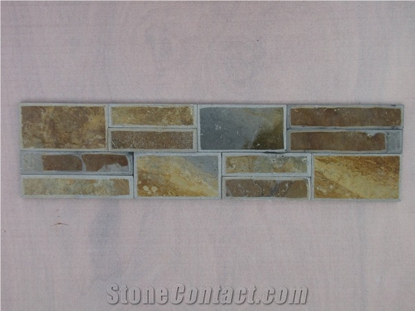 Wall Slate, Flooring Slate, Paving Slate Tile, China Rust Slate Cultured Stone