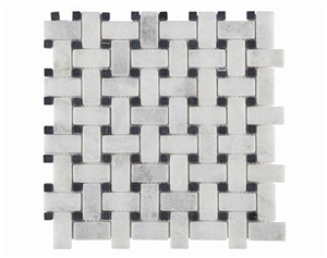 white marble mosaic for wall, flooring, bathroom
