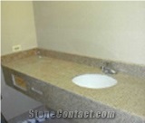 yellow granite bath tops,sinks,vanity tops