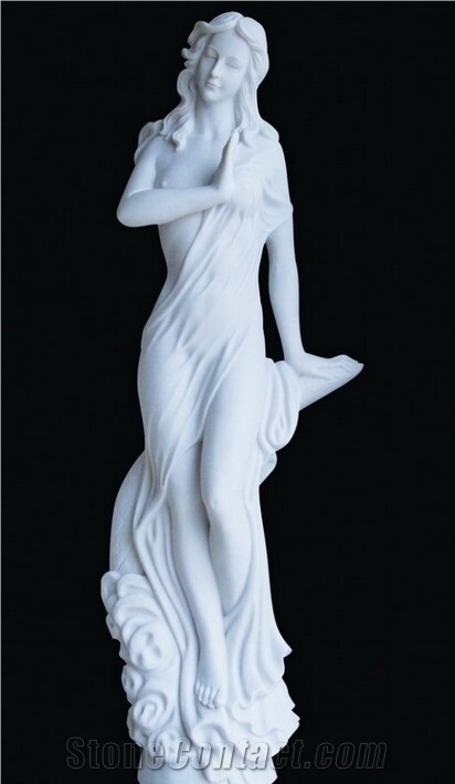 Western Young Beauty Marble Sculpture