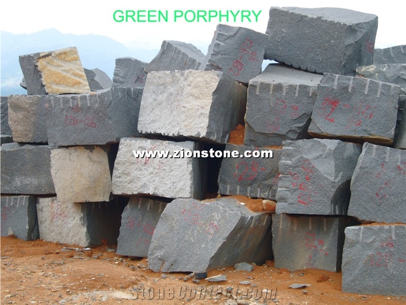 China Red Porphyry Blocks