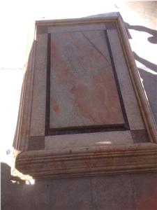 Jerusalem Pink Limestone Monument - Stone Of Anointing