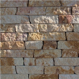 Silver Retro 70, Brown Sandstone Building & Walling, Wall Cladding, Veneer Stone