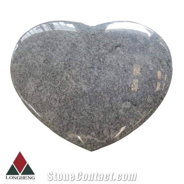China Viscont White Granite Heart Tombstones