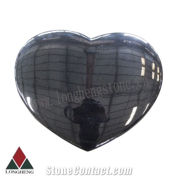 Indian Red Granite Heart Tombstone