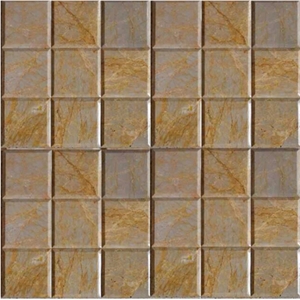 Wellest Golden Emperador Marble Mosaic, China Yellow Marble