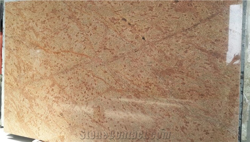 Silk Yellow Granite Slabs, India Yellow Granite