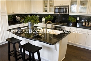 Best Absolut Black Granite Kitchen Countertop -Granite Countertop, Shanxi Black Granite Kitchen Countertops