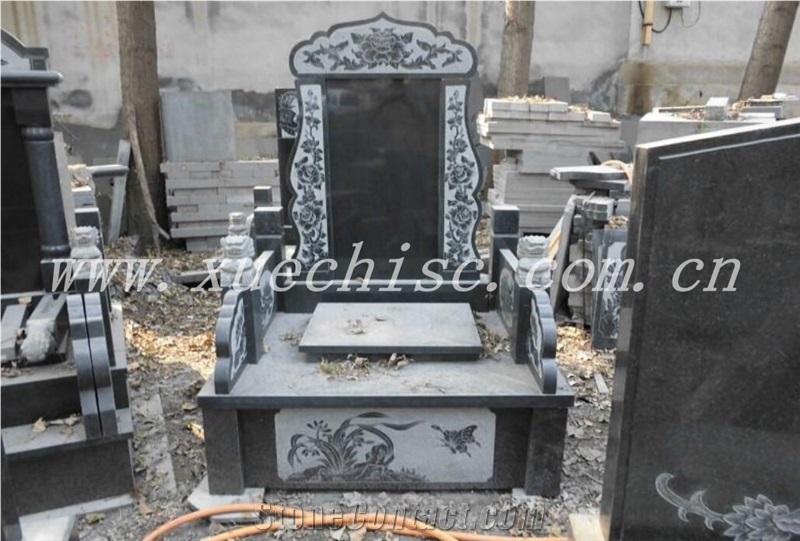 black stones for graves