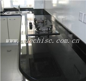 Cheap Prices Shanxi Black Granite Solid Surface Countertops