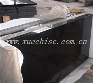 China Polished Black Granite Kitchen Worktop, Shanxi Black Granite Kitchen Worktops