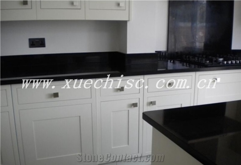 Good Prices Shanxi Black Granite Kitchen Countertop