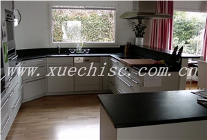 Low Price Shanxi Black Granite Bathroom Vanity Countertop