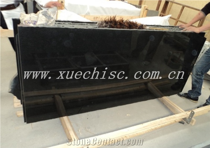 Parking Floor Shanxi Black Granite Polishing Slabs