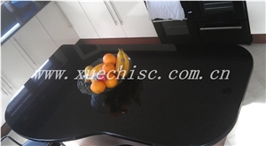 Polished Shanxi Black Granite Kitchen Desk Tops