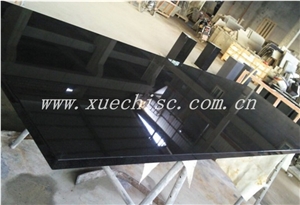 Shanxi Black Granite Big Kitchen Cabinets in Modern Style