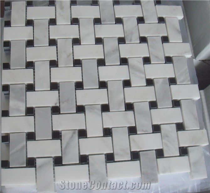 China White Marble Mosaic, Oriental White Marble Mosaic