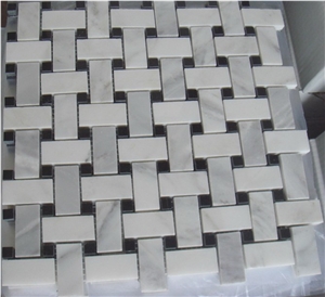 White Marble ,Silver White Marble Mosaic , Can Be Wall , Floor ,Mosaic ,Thin Tiles, Slabs .