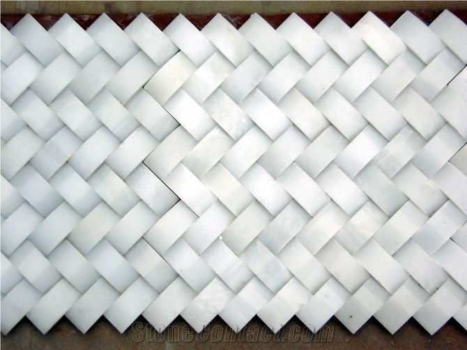 White Marble Wall Mosaic