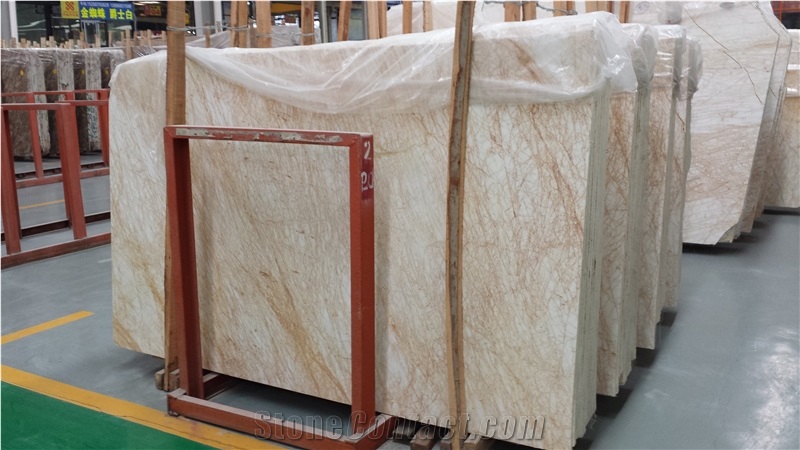 Golden Spider Marble Slabs & Tiles, Greece Yellow Marble