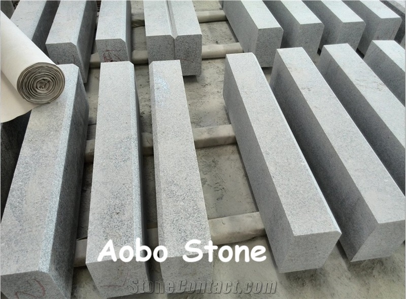 G655 Gray Kerb Honed Finished Chinese Manufacturer, G655 Granite Kerbs