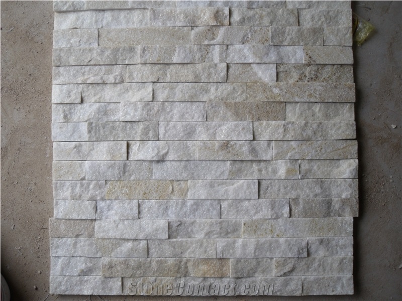 Beige Ledgestone Wall Panel,Chinese Quartzite Cultural Stone Wall Cladding,Veneer