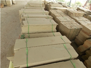 Beige Sandstone Slabs, Chinese Sandstone Tiles, Beige Wall Covering and Floor Paver