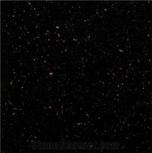 Black Galaxy/Black Golden Sand Indian Black Granite Tiles & Slabs