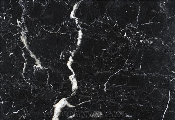 Black Nero Marquina/Black & White Vein Flooring, Walling Chinese Black Marble Tiles & Slabs