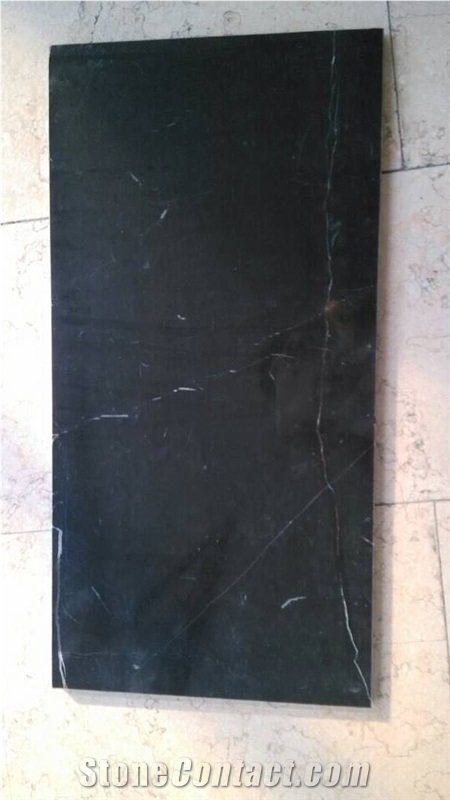 Black Nero Marquina/Black & White Vein Flooring, Walling Chinese Black Marble Tiles & Slabs