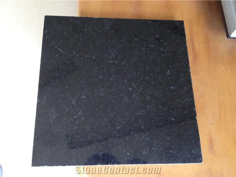 China Gold Black Granite Stone Slabs , Gold Black Granite Tiles