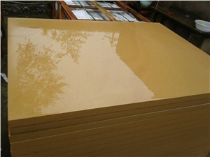 Chinese Golden Sandstone Slabs, Golden Sandstone Wall and Floor Tiles