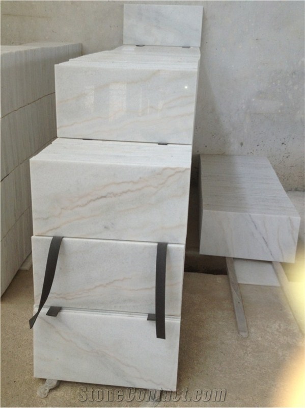 Chinese Guangxi White Marble Tiles & Sabls with Best Price and Good Quality