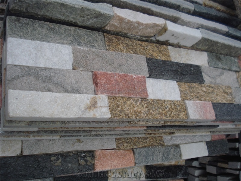 Chinese Quartzite Cultured Stone Wall Panels, Ledgestone Wall Cladding,Veneers