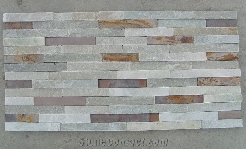 Cultured Stone Drain Board Wall Tiles, China Ledge Stone Veneers, Wall Cladding Panel